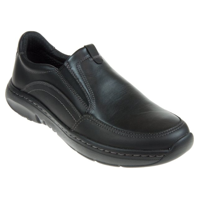 Clarks Pro Step Black Leather 26175196 - Casual Shoes - Humphries Shoes