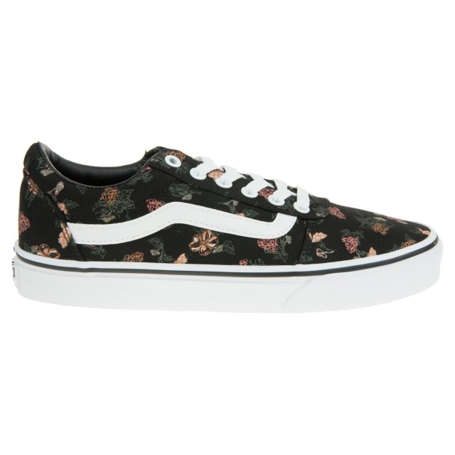 Vans Shoes Vans Wm Ward Flowers Checks Vans Womens Ward Floral Black/White  VN0A5HYOBA21 Womens Trainers