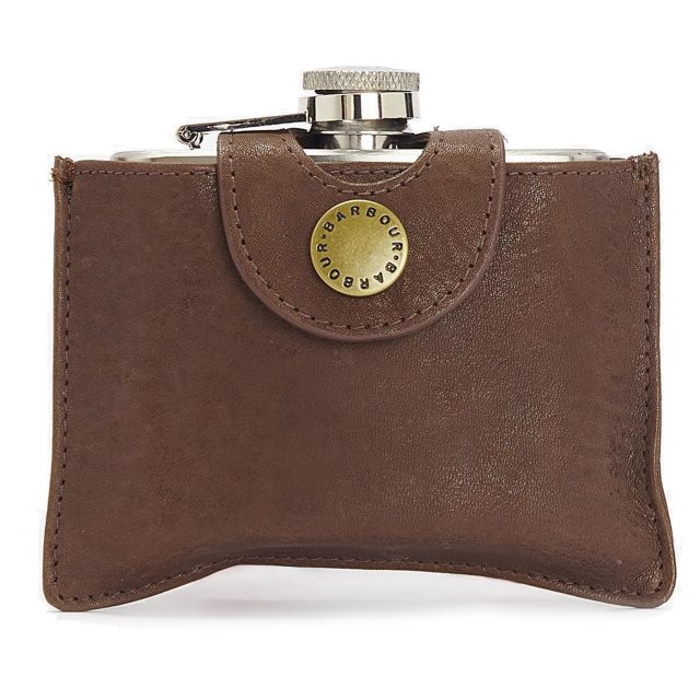 Barbour Hinged Hip Flask
