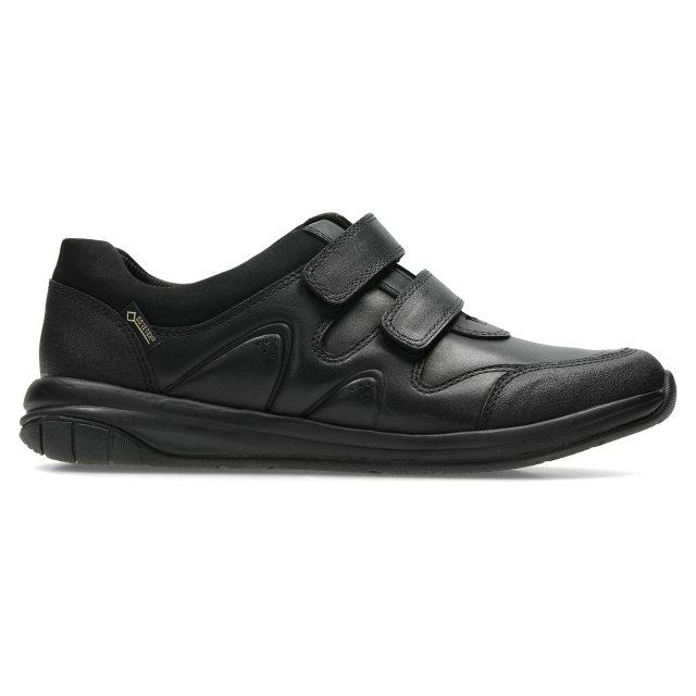 Clarks Hula Yo GTX Black Leather Gore-Tex Shoes 