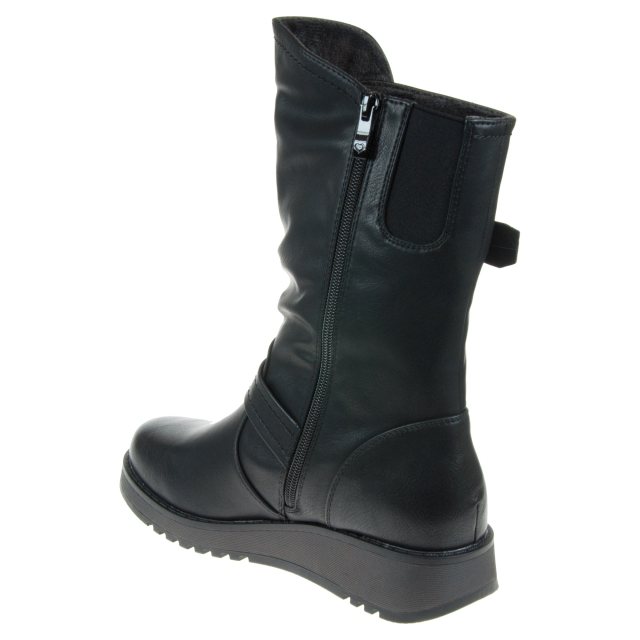 Heavenly Feet Hannah4 Black Calf Boots Humphries Shoes