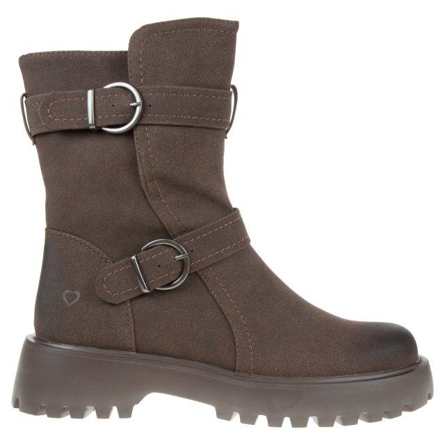 Heavenly Feet Tatianna Brown Faux Suede Calf Boots Humphries Shoes