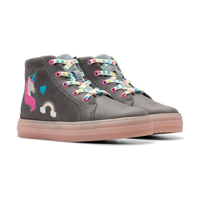 Clarks Flare Light K. Blue 26175987 Girls Shoes Humphries Shoes