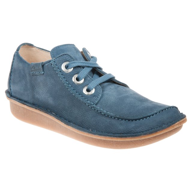 Clarks Funny Dream Blue Nubuck 26176288 Everyday Shoes Humphries Shoes