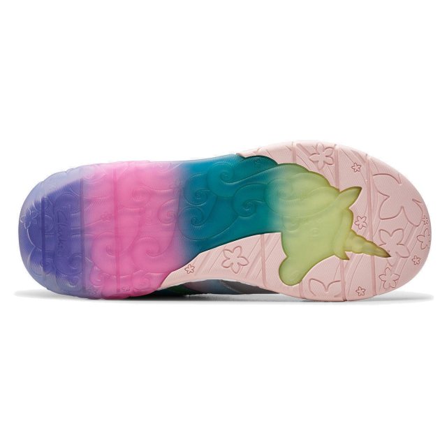 Clarks Tidal Star Kids Aqua Combi 26176060 Girls Shoes Humphries Shoes