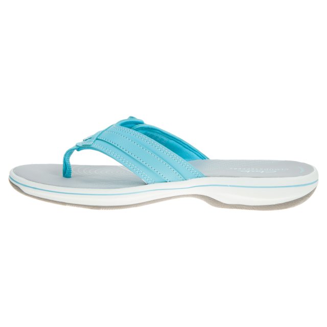 Clarks Brinkley Sea Light Turquoise 26177926 Toe Post Sandals Humphries Shoes