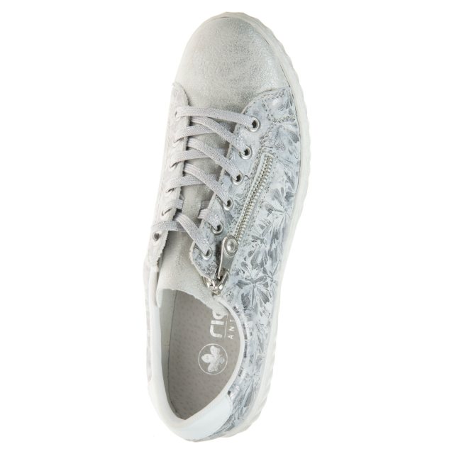 Rieker Edna Fog-Silver N0900-90 Everyday Shoes Humphries Shoes - Main Image