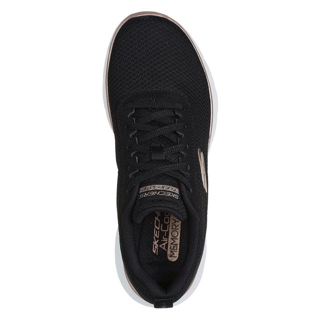 skechers flex appeal 3.0 black rose gold