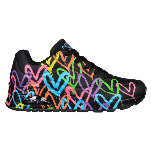Skechers JGoldcrown: Uno - Highlight Love Black / Multi 177981