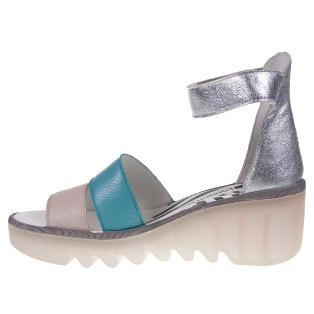 Fly London Bono290fly Sandali Donna In Pelle - Piattaforma, Stile Progressivo E Non Convenzionale - Prodotto In Portogallo - 3