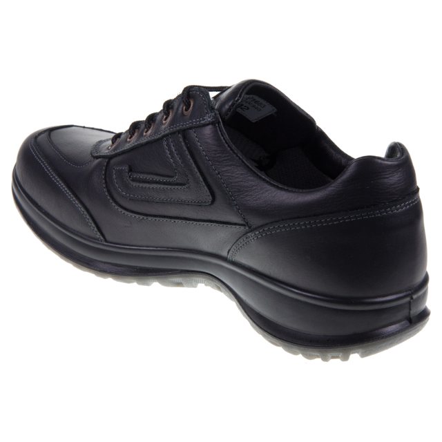 Grisport Airwalker Chaussures De Randonnée Basses Homme Cuir Respirantes - Noir, 44 EU