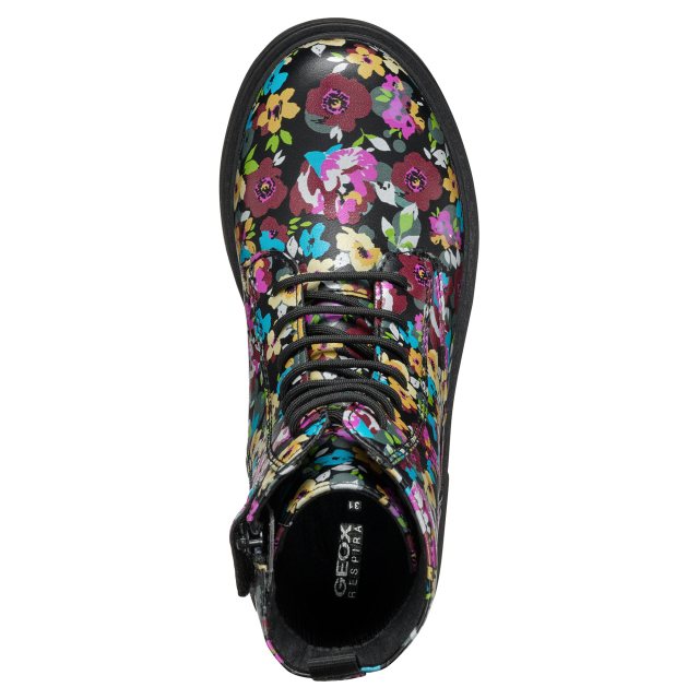 Ritssluiting Laarzen Bottes Geox Modèle J Eclair Girl Couleur Noir GEOX Geox Dames J Eclair Girllaarzen 2
