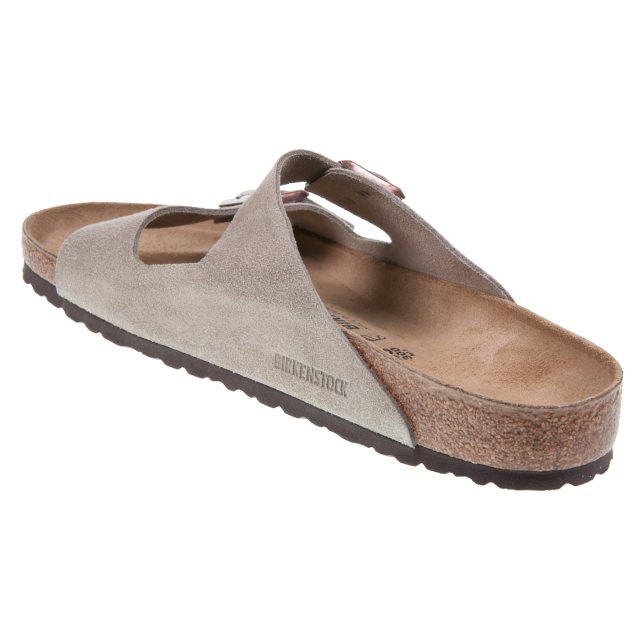 BIRKENSTOCK Arizona TAUPE 40 26cm ナロー Birkenstock Arizona Suede - Taupe Sandals – SoleLution