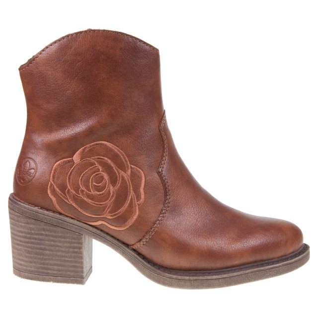 Rieker Y1250 Enkellaarzen voor dames, bruin, 36 EU, bruin, 36 EU