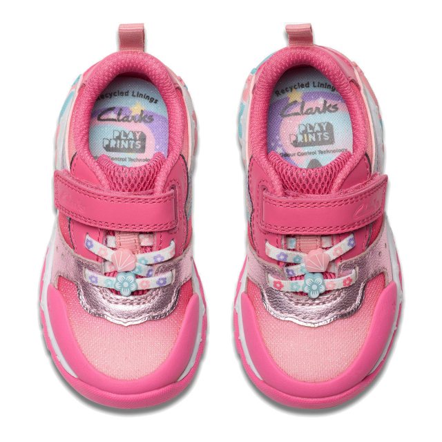 Baby Shoes Clarks Shoes Kids Pink Clarks Tidal Star Toddler Bright