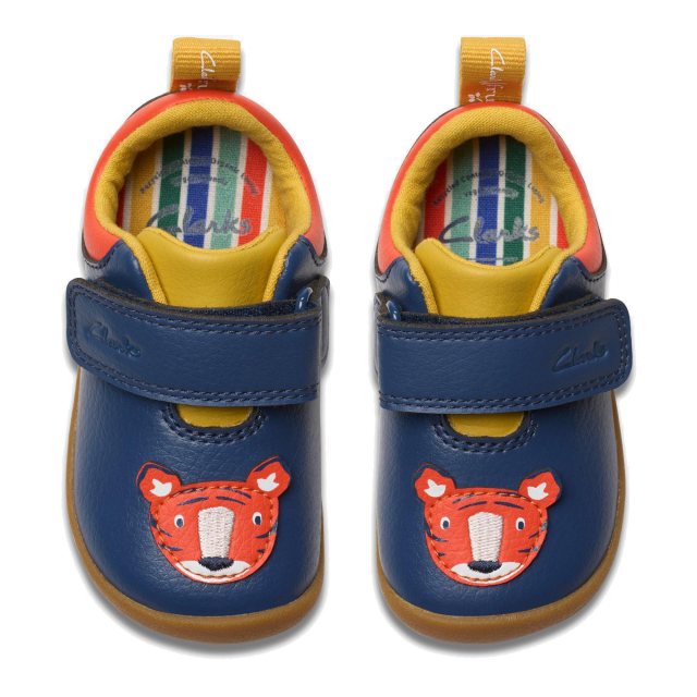 Clarks Roamer Safari Toddler Navy 26179777 Boys Shoes