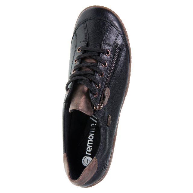 Remonte R1402 Scarpe Donna Con Lacci E Zip - Modello Comfort, Colore Nero, Taglia 38 EU - 2