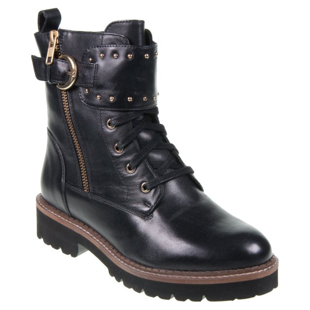 Lotus Foster Black Leather ULB376 BB Ankle Boots Humphries Shoes