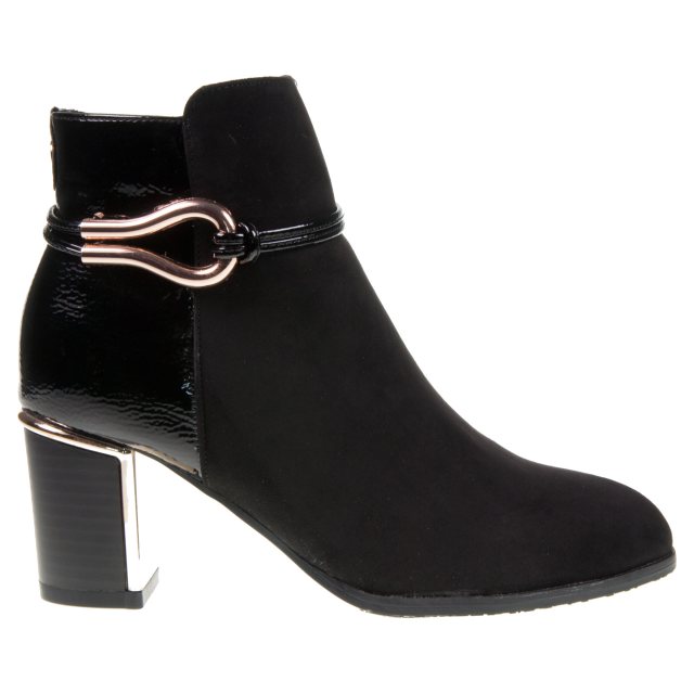 Lotus Ebony Black ULB401 BB Ankle Boots Humphries Shoes