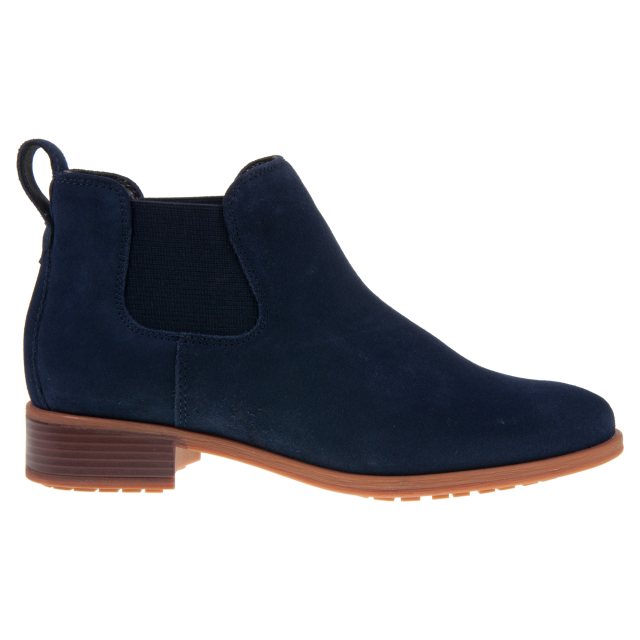 Clarks Havisham Top Navy Suede 26178717 Ankle Boots Humphries