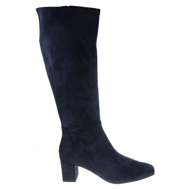 Knee Boots Ladies Navy Blue Boots Hestia Knee High Boots In Navy Suede