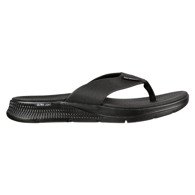 梅35 Skechers GO Consistent Sandal - Synthwave Black 229035 BBK - Toe