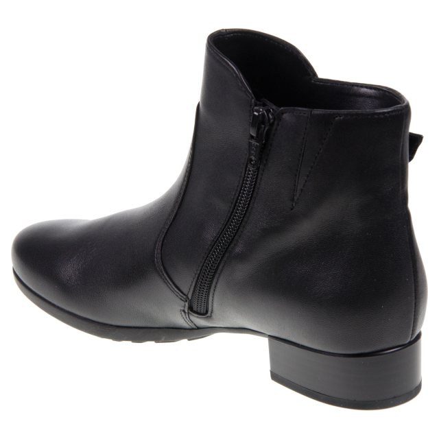 Gabor Bolan Black Leather 52.711.27 Ankle Boots Humphries Shoes