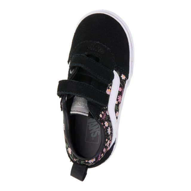 Vans Toddlers Ward Velcro Floral Black VN000CURBLK1 Girls Shoes