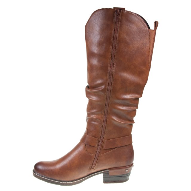 Rieker Dames 93670 hoge schachtlaarzen, bruin, 36 EU, bruin, 36 EU