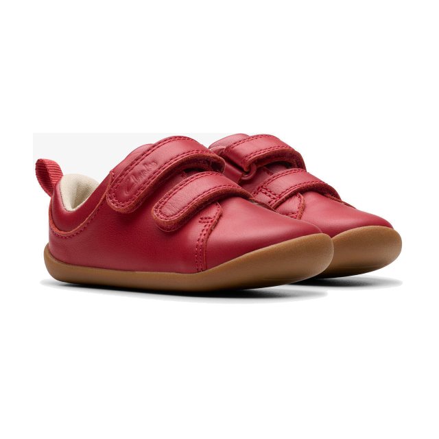 Clarks Roamer Craft Toddler Red Leather 26181961 Boys Shoes