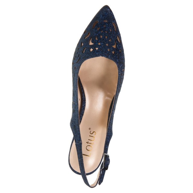 Lotus Marisol Navy ULS561 DE Court Shoes Humphries Shoes