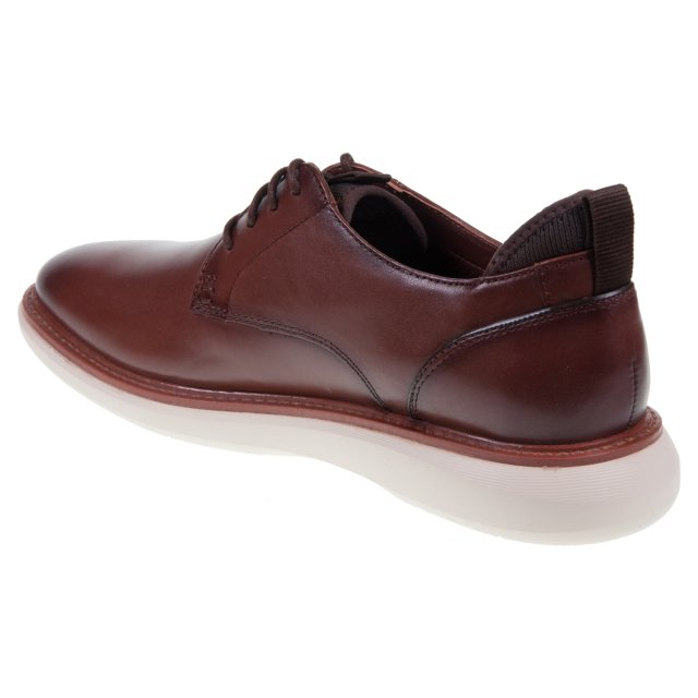 Clarks Brantin Plain Dark Tan Leather 26179384 - Casual Shoes - Humphries  Shoes