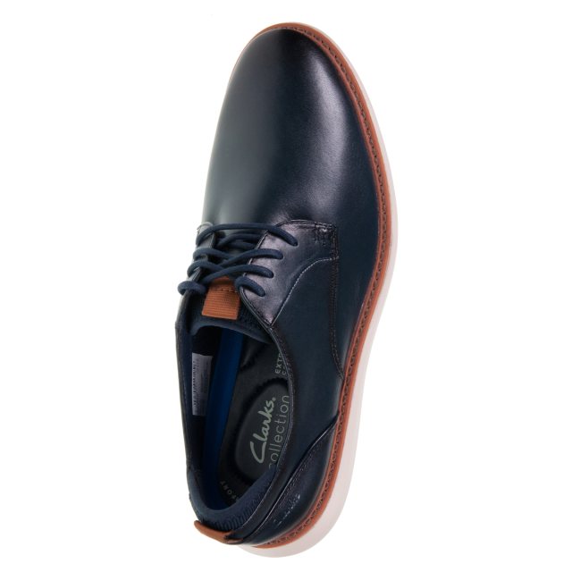 Clarks Brantin Plain Navy Leather 26179385 - Casual Shoes - Humphries Shoes Clarks Brantin Plain Navy Leather 26179385 - Casual Shoes - Humphries Shoes