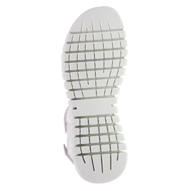 Ecco Gruuv Sol Lea White 213103 01007 - Full Sandals - Humphries Shoes