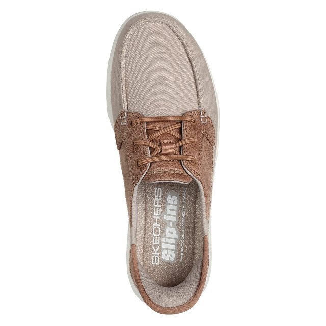 hakkacandyland　0527 Skechers 136536 Palmilla Taupe 136536 TPE - Everyday Shoes