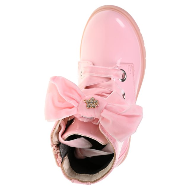 Lelli Kelly Fior Di Fiocco Boot Pink Patent HF5330 RO01 - Girls