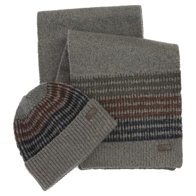 Barbour Branton Beanie & Scarf Set