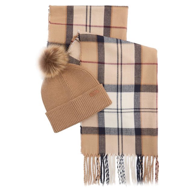 Barbour Dover Beanie & Scarf Set