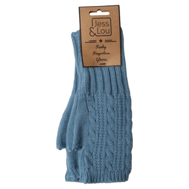 Jess & Lou Cosy Cable Knit Fingerless Gloves