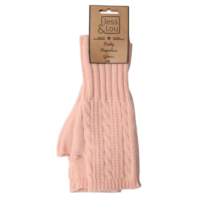 Jess & Lou Cosy Cable Knit Fingerless Gloves