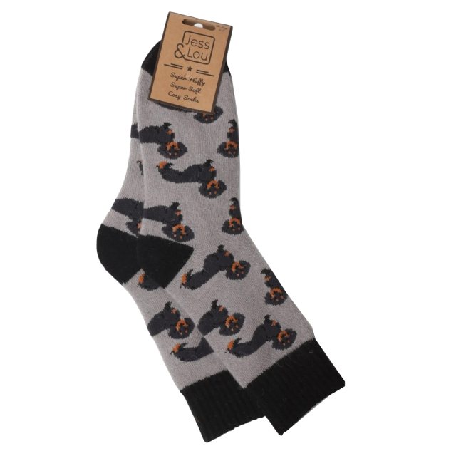 Jess & Lou Dachshunds Ribbed Socks