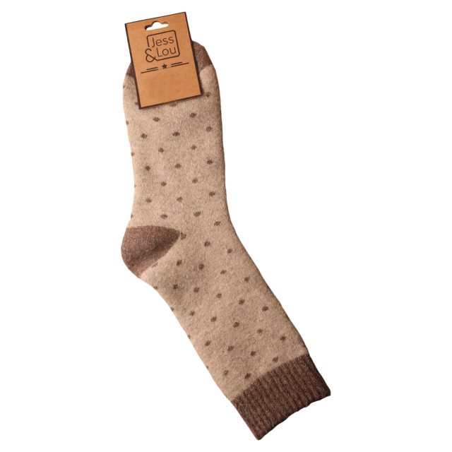 Jess & Lou Dots Ribbed Socks