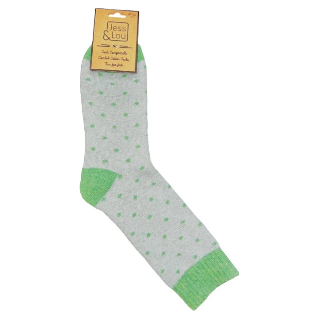 Jess & Lou Dots Ribbed Socks
