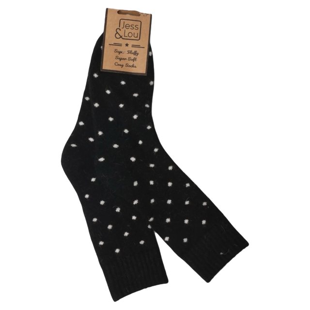 Jess & Lou Dots Ribbed Socks