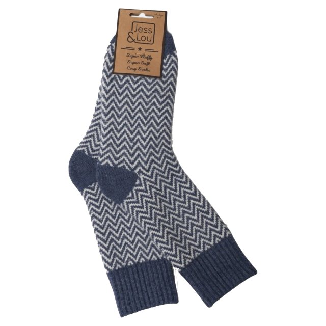 Jess & Lou Herringbone Ribbed Socks