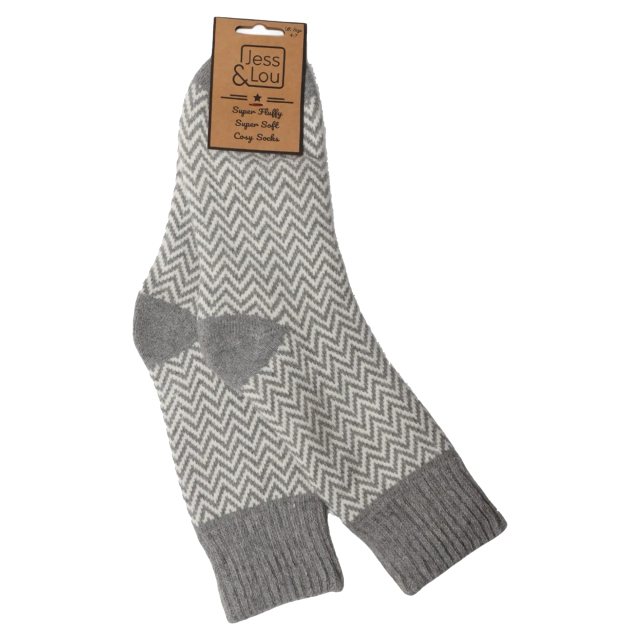 Jess & Lou Herringbone Ribbed Socks