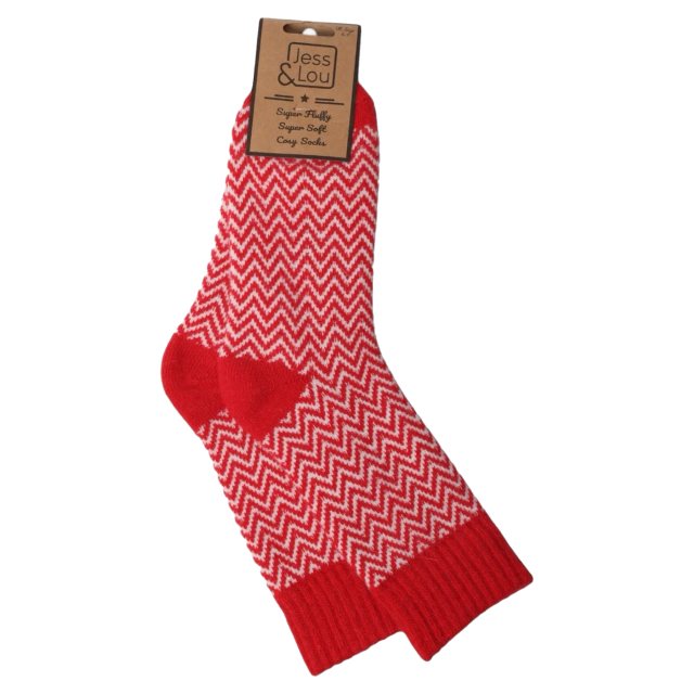 Jess & Lou Herringbone Ribbed Socks