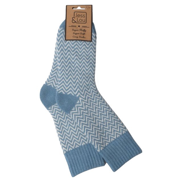 Jess & Lou Herringbone Ribbed Socks