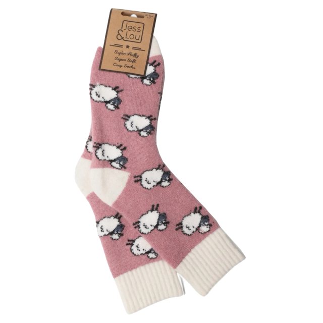 Jess & Lou Sheep Ribbed Socks