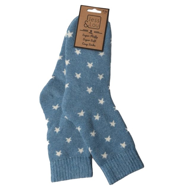 Jess & Lou Stars Ribbed Socks